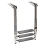 3-step telescopic ladder for platforms oval tubes