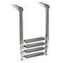 4-step telescopic ladder for platforms oval tubes