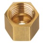 Brass nut for 8-mm copper tube, M14 x 1.5F pitch