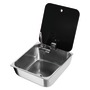Sink w/tinted glass lid 325x350 mm