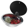 Sink w/tinted glass lid 330 mm