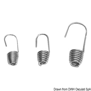 Haken und Ringe aus rostfreiem Edelstahl