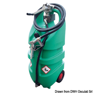 Petrol container w/tyres ADR-tested 110 l
