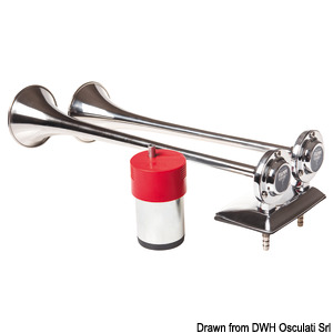 FIAMM trumpet horn w/compressor 24 V