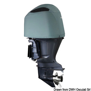 Oceansouth ventilated cover for Yamaha 150/200 HP