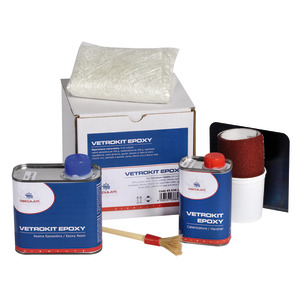 Epoxy resin kit for fiberglass repairs