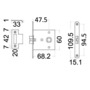 Reversierbares (RX-LX) Einsteckschloss mit Vibrationsschutz