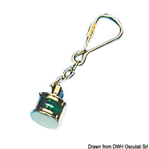 Pendant polished brass keyring Lamp