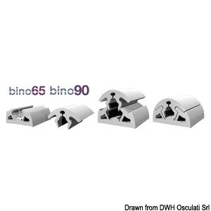 BINO fender profile grey 90 mm 12m