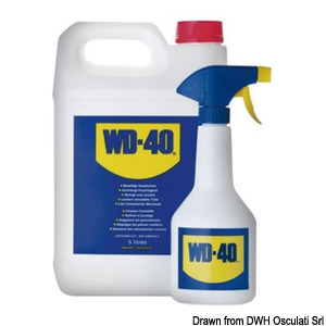 Lubricante multiusos WD-40 5lt + 1 dosificador spray