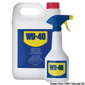 Lubricante multiusos WD-40 5lt + 1 dosificador spray