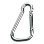 Carbine hooks with large opening, made of stainless steel title=