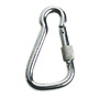 Carabiner hook AISI 316 large w.safety tread 23 mm
