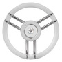 Apollo steering wheel SS+polyurethane Ø350mm white