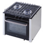 Gas range w/cardan joint oven 2 burners