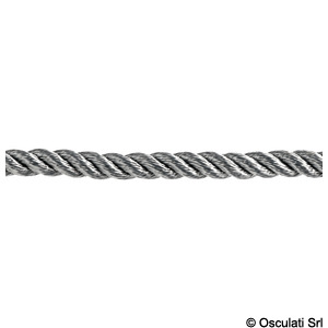 3-strand line grey 12 mm