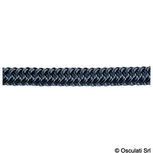 Double tresse bleue 12 mm