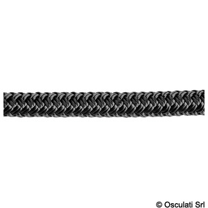 Double tresse noire 5 mm