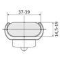 Eclairage LED échelle marche Standard 38 mm 2 pcs