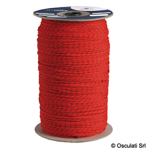 Polypropylene braid, bright colours, red 4 mm