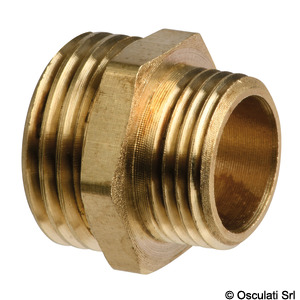 Brass double nipple 2