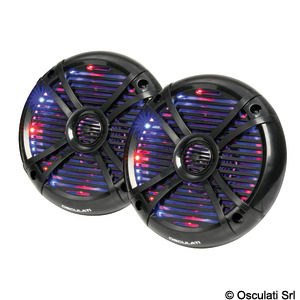 2-way speakers w/RGB programm.LEDs 6.5 black