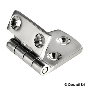 AISI316 mirror polished reversed hinge  57x38 mm
