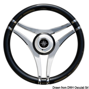IMPACT carbon steering wheel SS spokes Ø 350 mm