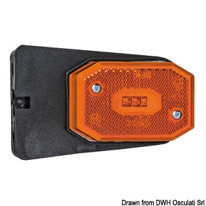 Side LED orange light w/bracket