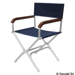 Director folding chair navy blue