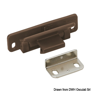 Snap lever lock - brown