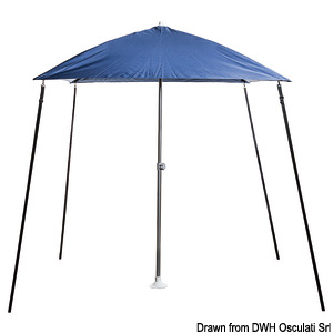 Bimini PARASOL pliable p. bateau blue navy