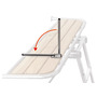 Universal foldable handle for climbing ladder of stern gangplank