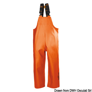 HH Gale Rain BIB trousers orange XXL