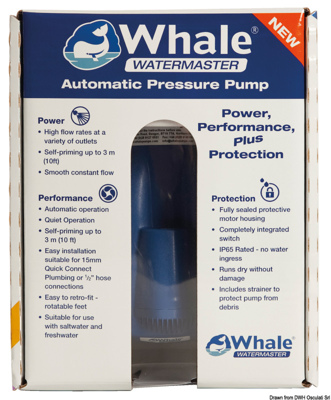 Pompe électrique eau douce Watermaster® 12V - sans emballage - WHALE