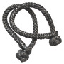 Soft shackle in black Dyneema - 4 mm