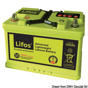 LIFO lithium battery for services 12.8 V 105 Ah