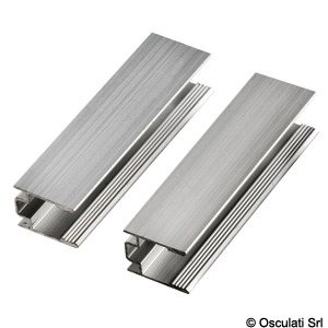 Aluminium clip for strip mounting