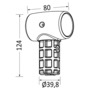 Giunto a T per T top tubo 44 mm
