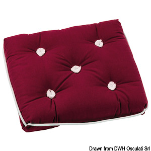 Simple cotton cushion bordeaux 430 x 350 mm