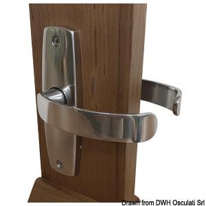 CONTEMPORARY handle pair w/plates, simple
