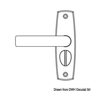 CONTEMPORARY handle pair w/strike plate left