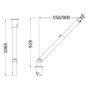 Small telescopic retractable davit