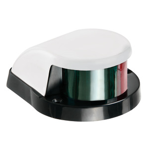 Bow navigation light red/green, white cover