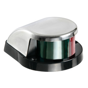 Bow navigation light red/green, SS cover