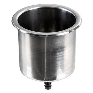 Inox Delux Slim steel glass/can holder