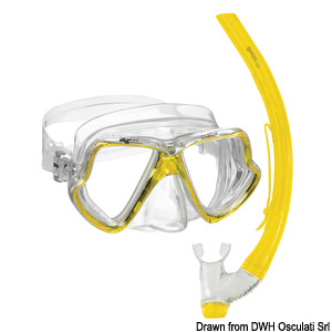 Conjunto máscara y snorkel MARES modelo Zephir