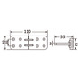 180° rotation tip-top precision hinge