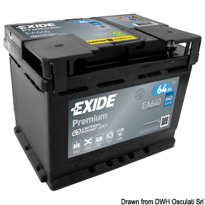 Batterie Exide Premium pour démarrage 64 Ah