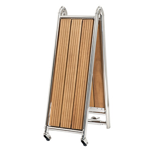 Mirror polished stainless steel foldable gangways
